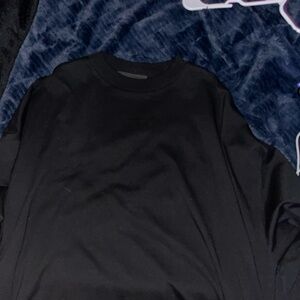 black long sleeve essentials shirt, never worn